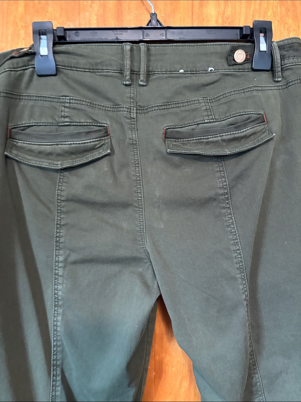 White House Black Market Olive Green Straight Leg Pants - Picture 6 of 11